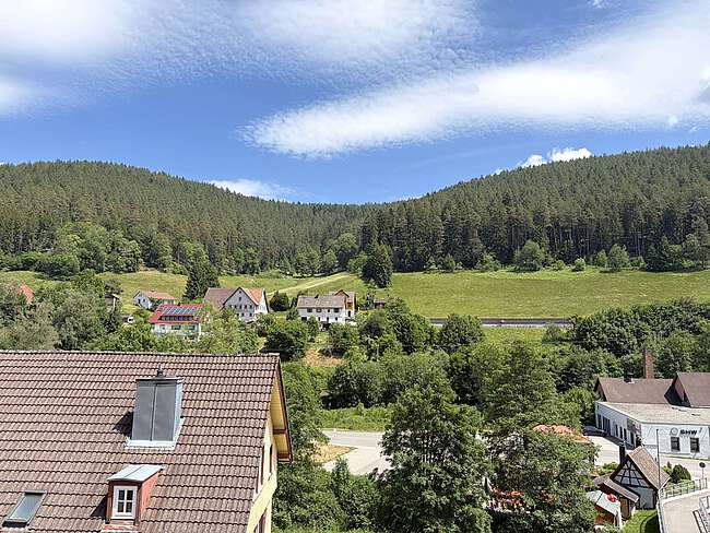 Ausblick vom Balkon