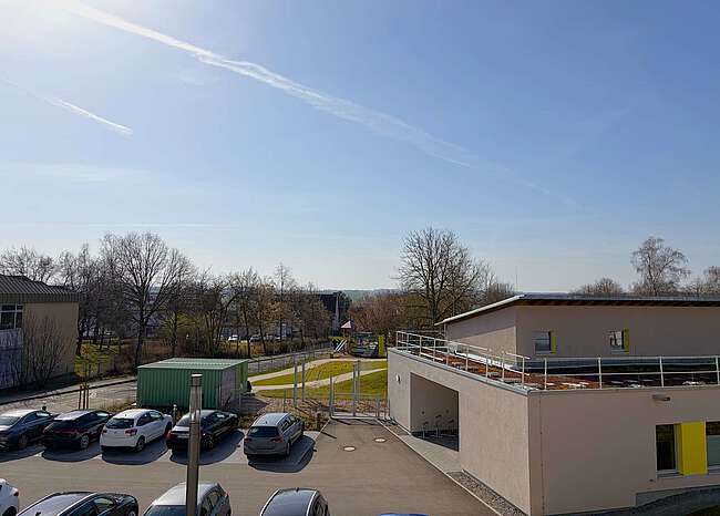 Ausblick vom Balkon