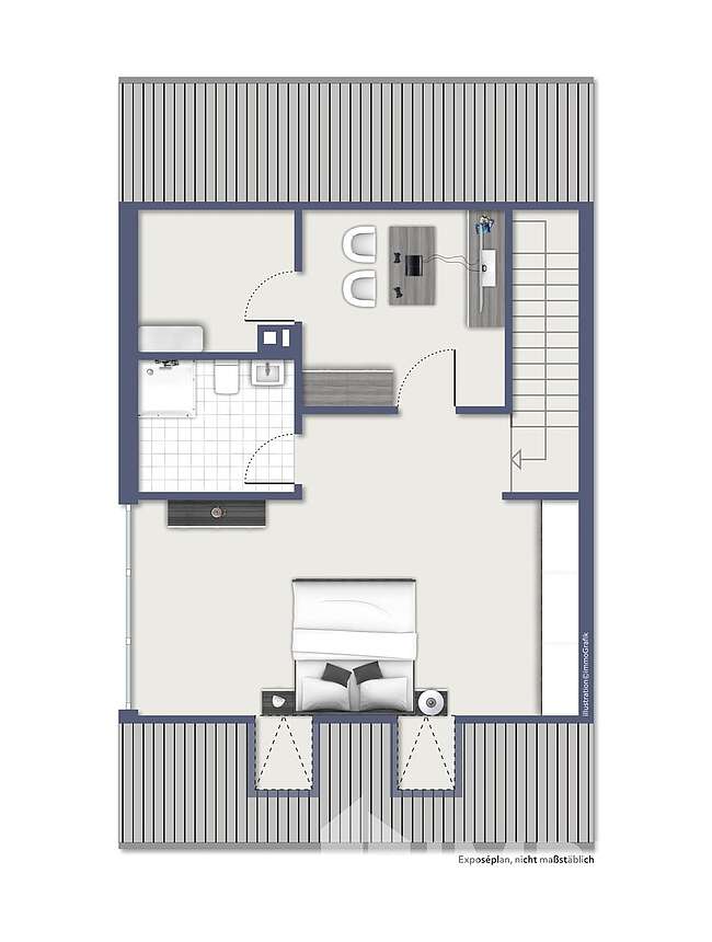 Beispiel Visualisierung Grundriss DG Beispiel Visualisierung Grundriss DG