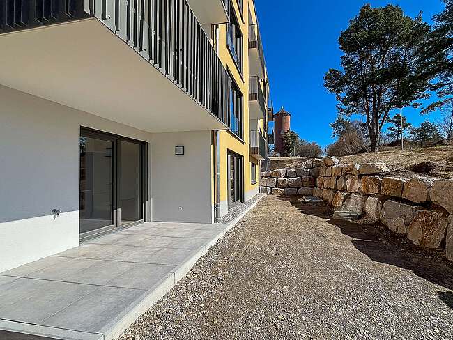 Terrasse & Gartenanteil