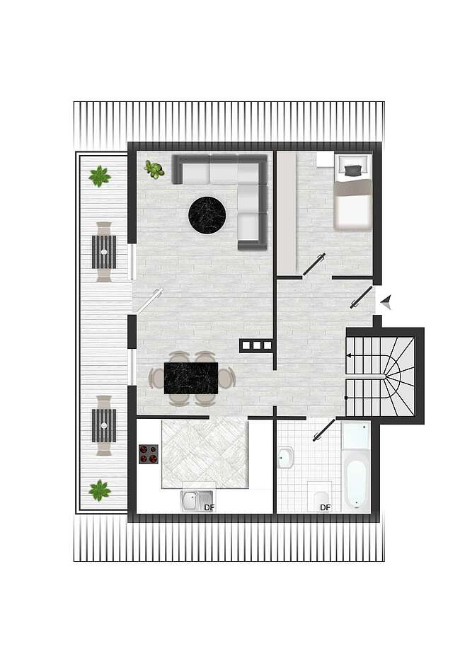 Grundriss anhand der Originalpläne