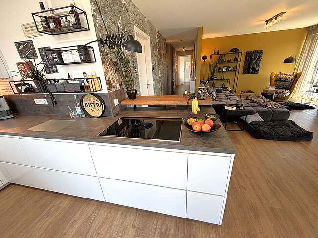 Herd mit Absaugsystem