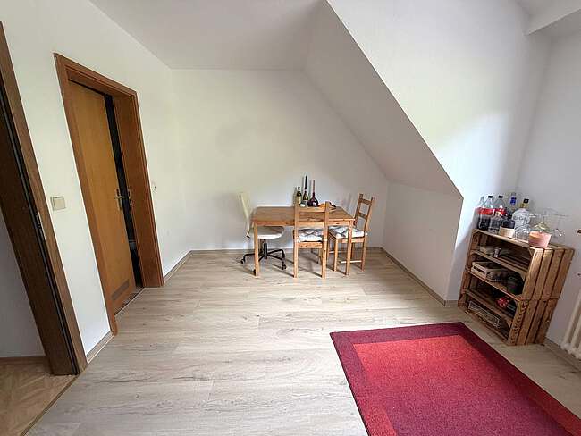 Essbereich im Wohnzimmer