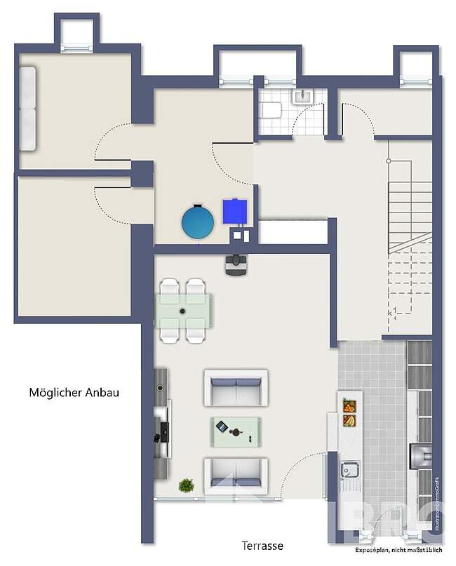 Beispiel Visualisierung Grundriss UG Beispiel Visualisierung Grundriss UG