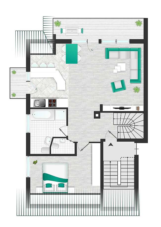 Grundriss DG Grundriss DG