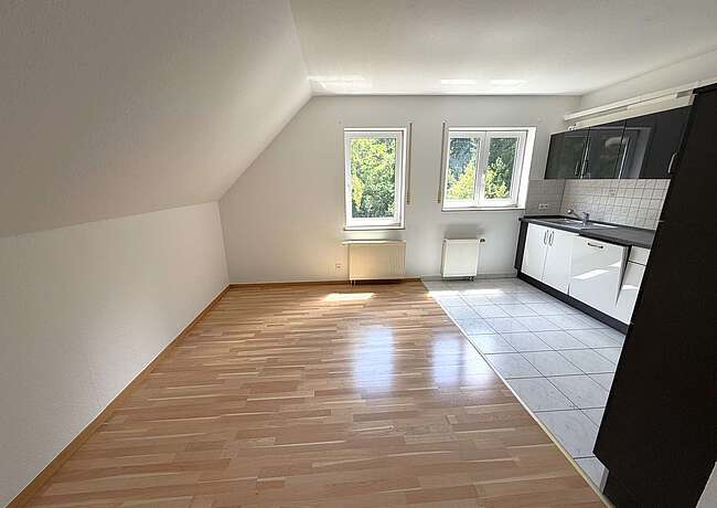 Essbereich in der offenen Küche