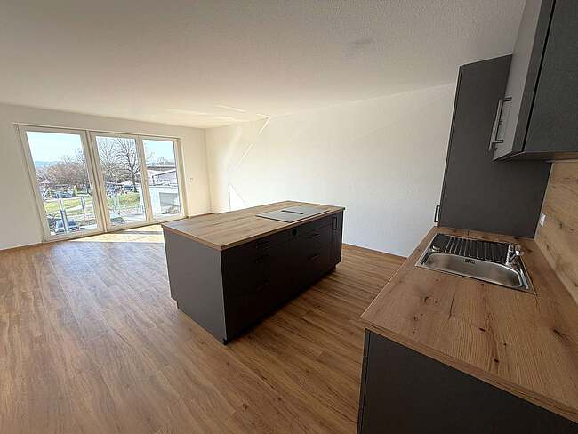 Offene, hochwertige Küche