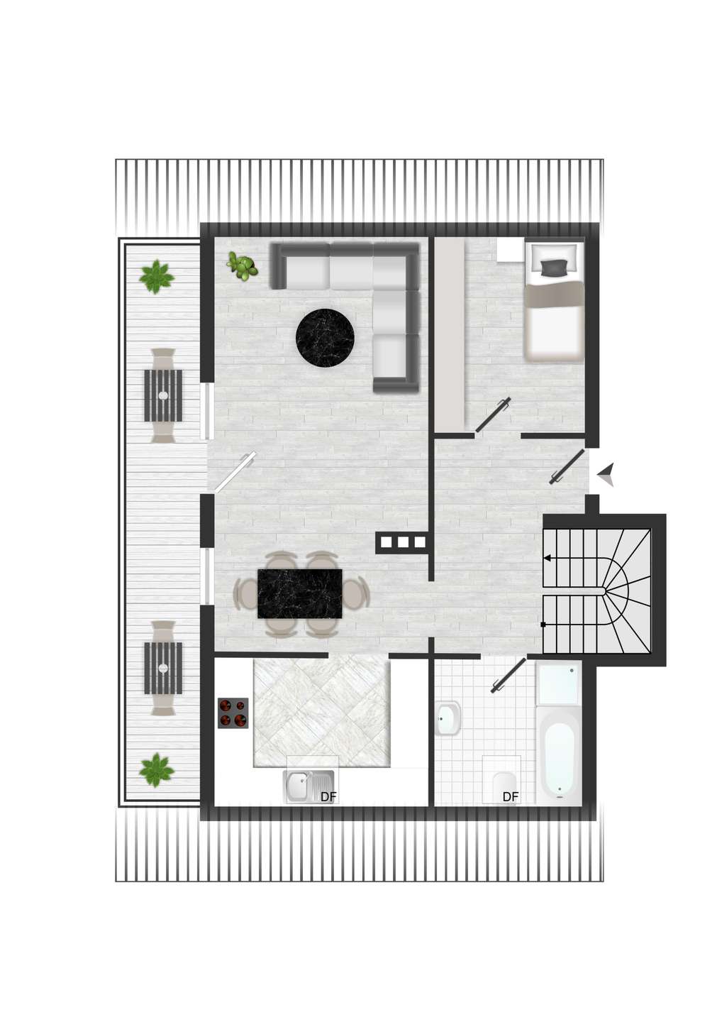 Grundriss anhand der Originalpläne