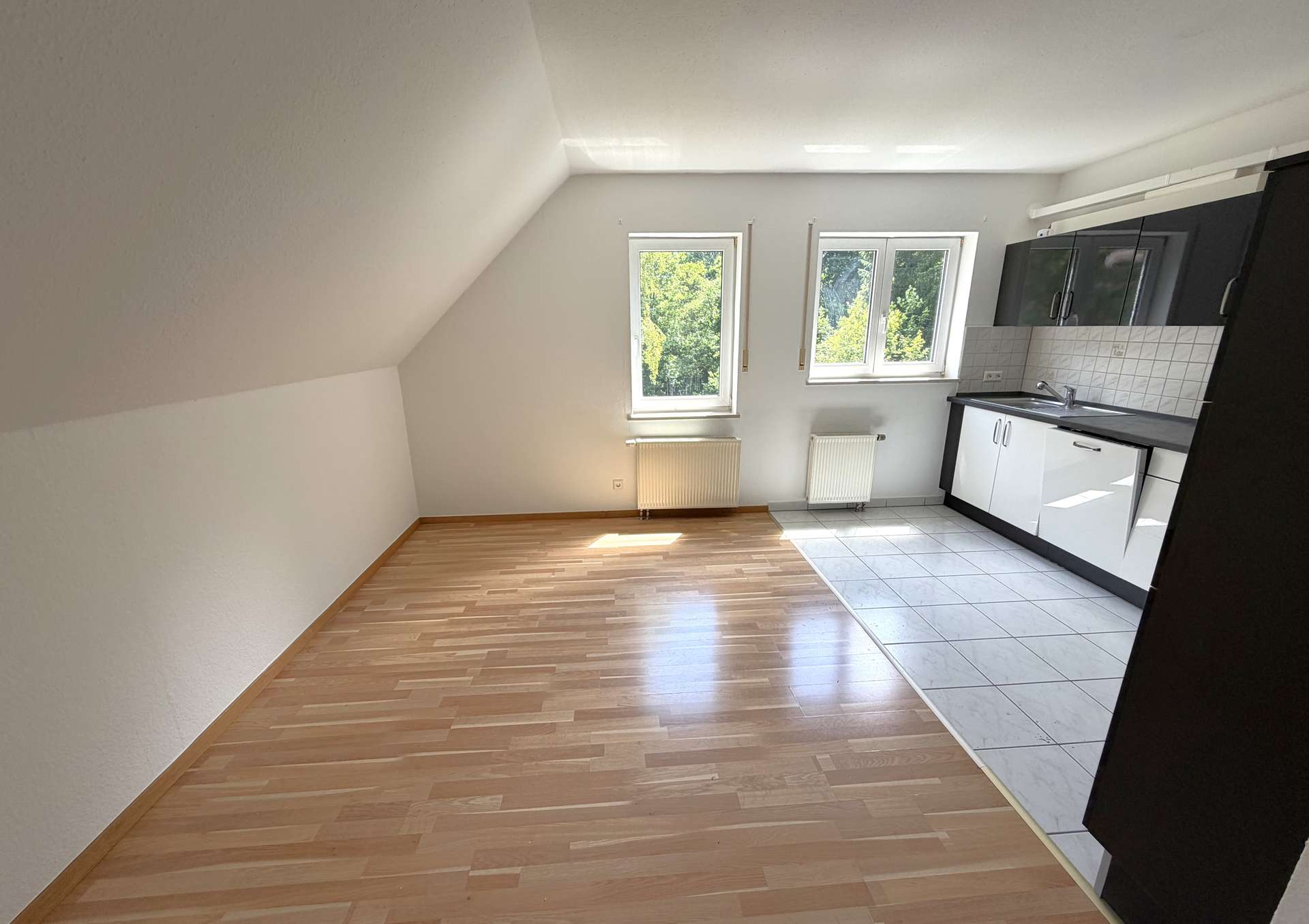 Essbereich in der offenen Küche