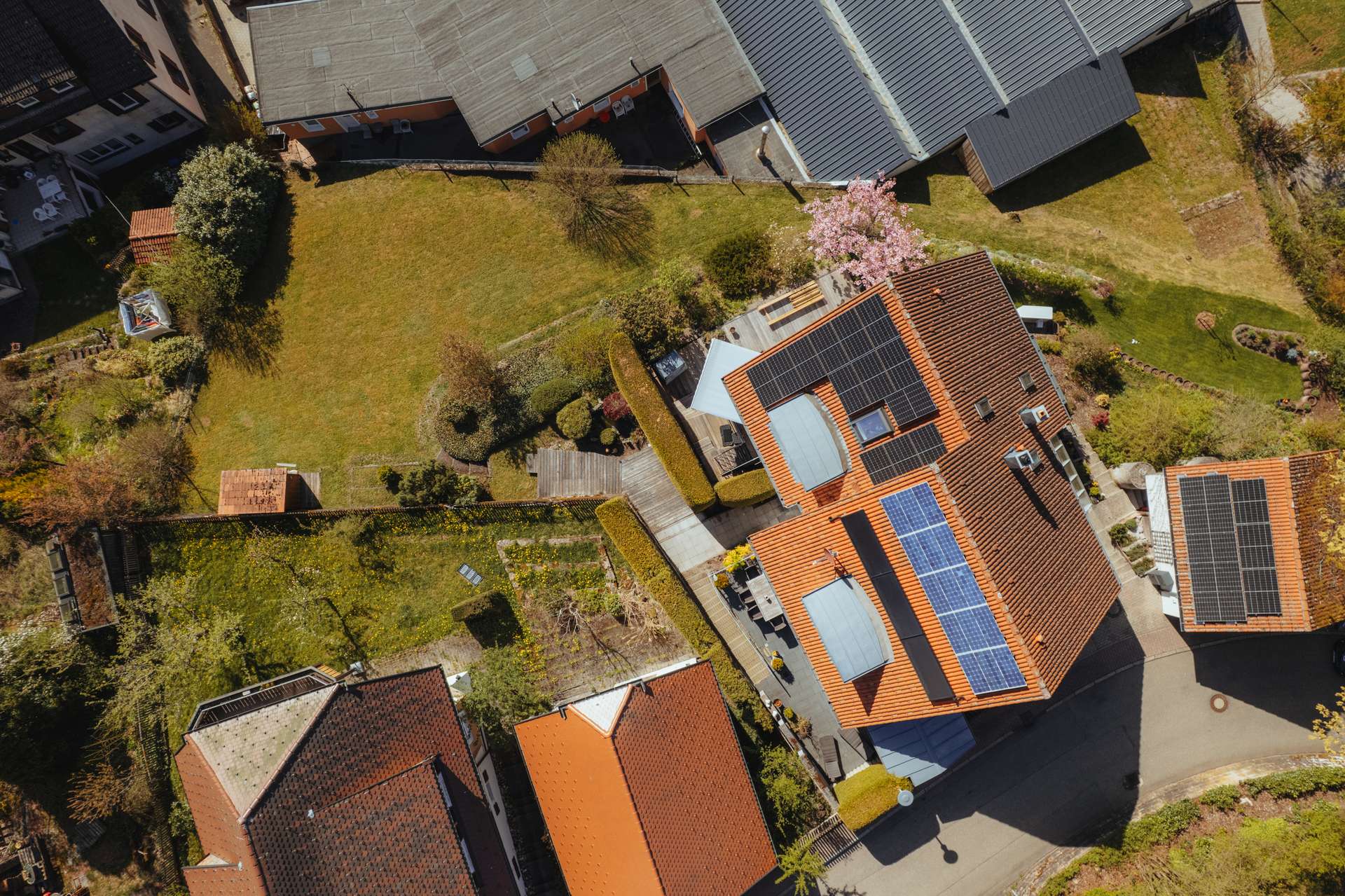 Gebäude und Garten