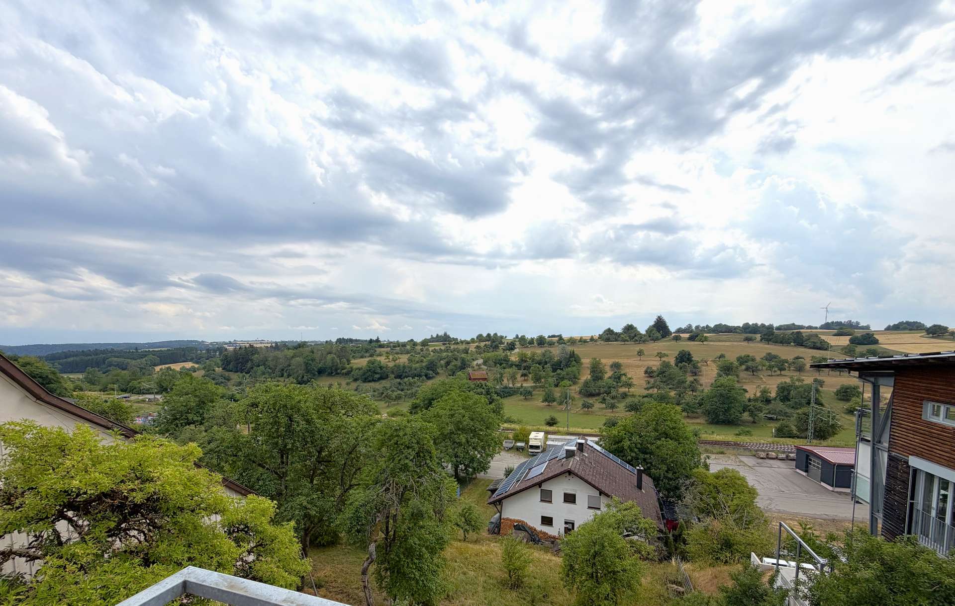 Ausblick vom Balkon