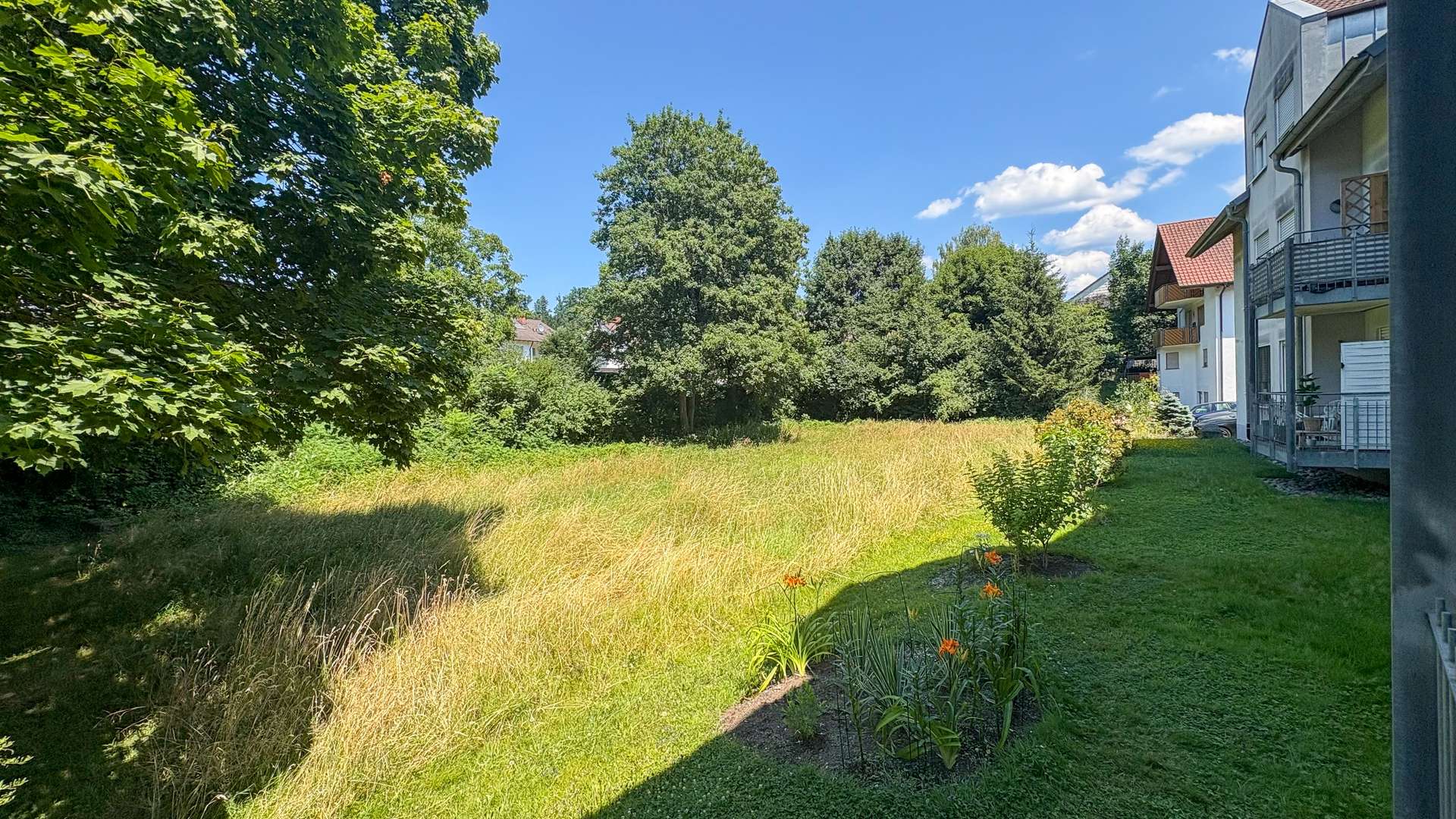 Blick vom Balkon