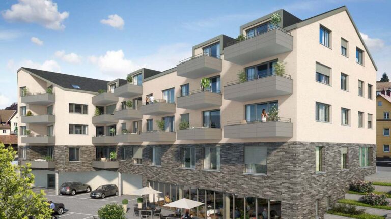 Darstellung Rappenpark von unten in Freudenstadt
