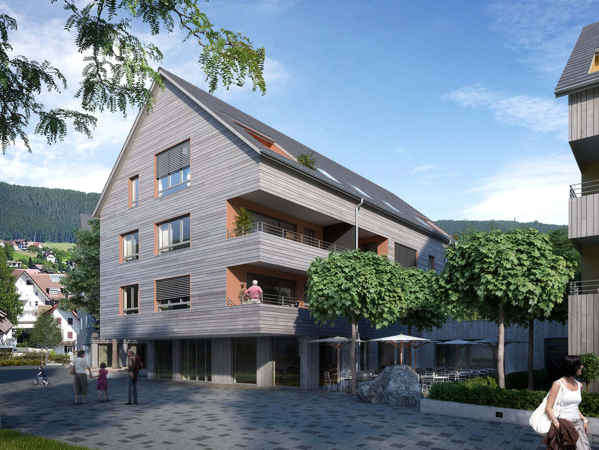 Visualisierung des Rosenparks in Baiersbronn