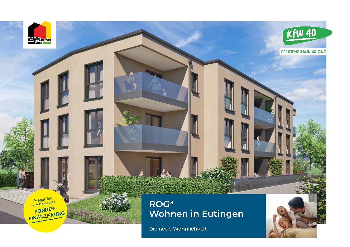 Visualisierung des Neubauprojekts in Eutingen im Gäu