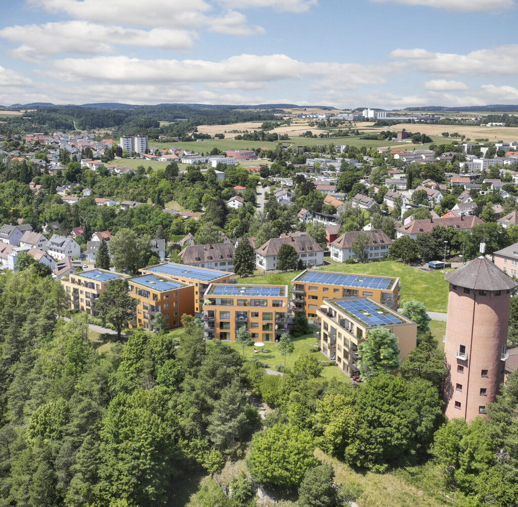 Visualisierung des Hohenbergquartiers in Horb am Neckar